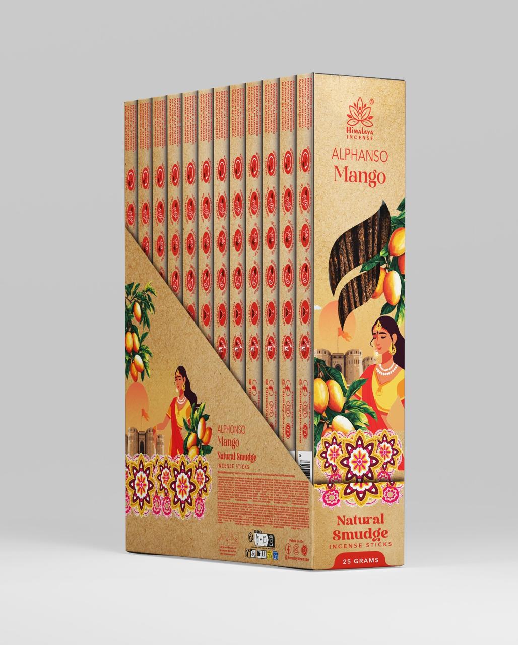 Bâton d'encens à la mangue Alphanso de l'Himalaya-25g